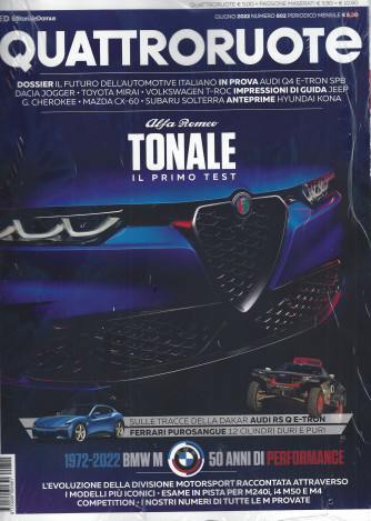 Quattroruote +Passione Maserati Grecale - n.802  -giugno  2022 - trimestrale - 2 riviste