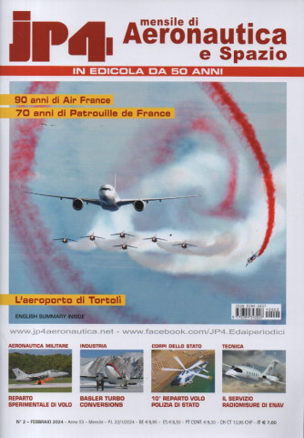 Jp4  - Mensile di Aeronautica e Spazio - n. 2- febbraio  2024 - mensile