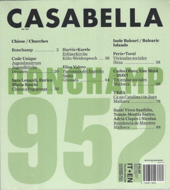 Casabella - mensile  n. 952 - dicembre 2023 - italian - english