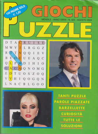 Giochi puzzle - n. 424 - mensile -agosto     2024 - 100 pagine