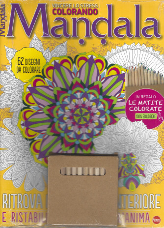 Color Relax Speciale Mandala - n. 12 - bimestrale -luglio - agosto 2022 + in regalo le matite colorate 100% ecologiche