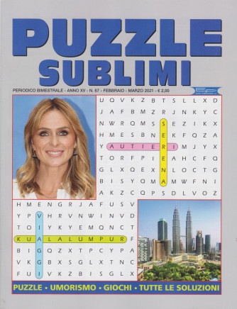 Puzzle sublimi - n. 67 - bimestrale -febbraio - marzo 2021