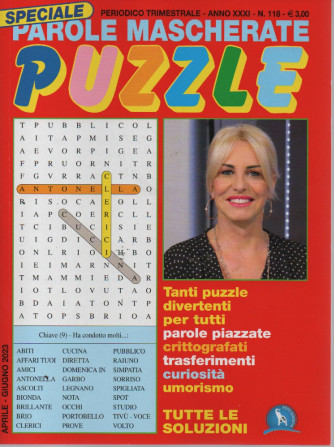 Speciale Parole Mascherate puzzle - n. 118  - trimestrale -aprile - giugno  2023