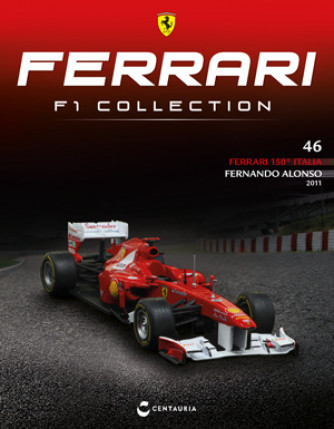 Ferrari F1 Collection - Ferrari 150° Italia - 2011 - Fernando Alonso - Nº46 del 25/05/2023 - Periodicità: Quindicinale - Editore: Centauria