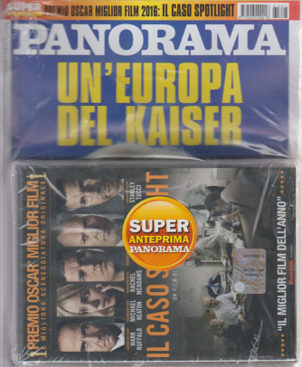 PANORAMA. N. 27.  GIORNALE + DVD  IL CASO SPOTLIGHT.  PREMIO OSCAR MIGLIOR FILM E MIGLIORE SCENEGGIATURA ORIGINALE