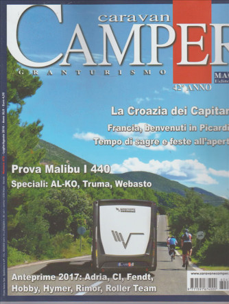 CARAVAN CAMPER GRANTURISMO 42° ANNO.  N. 478. LUGLIO/AGOSTO 2016. 