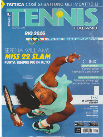 Tennis Italiano mensile n. 8  Agosto 2016