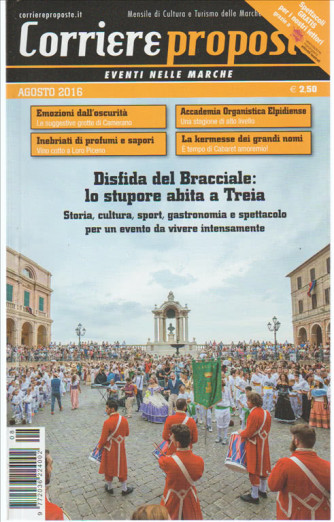 Corriere Proposte "Eventi nelle Marche" mensile n. 8 Agosto 2016