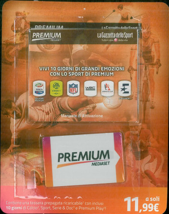 Mediaset Premium - Tessera prepagata ricaricabile