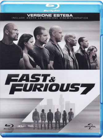 Blu Ray Fast&Furious 7 - un film di James Wan con Vin Diesel, Paul Walker