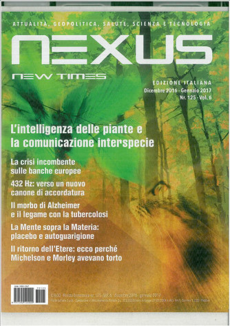 Nexus New Times ediz.Italiana - rivista bimestrale n. 125 Dic.2016/Genn.2017