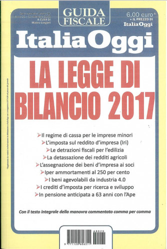 GuidaFiscale by Italia Oggi - La Legge di Bilancio 2017