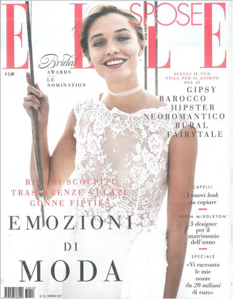 ELLE SPOSE - rivista n. 13 Gennaio 2017 "Emozioni di Moda"