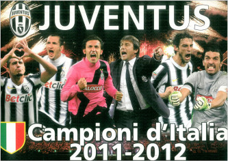 POSTER cm. 46 x 32 JUVENTUS campioni d'Italia 2011-2012