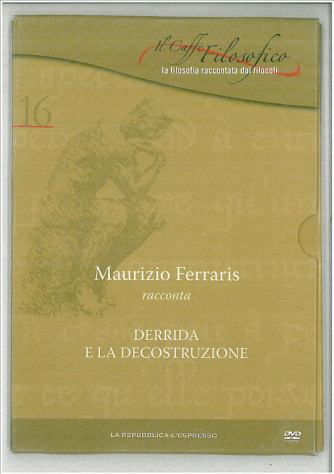 DVD il caffè filosofico vol. 16 Maurizio Ferraris racconta Derrida