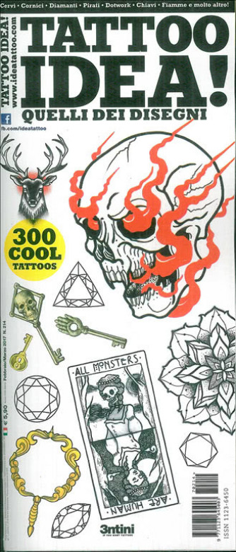 Idea Tattoo! Mensile n. 214 Febbraio 2017