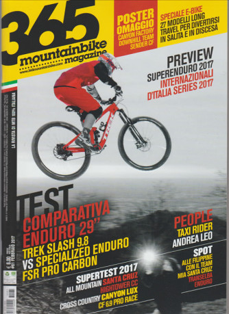365 Mountain Bike Magazine - mensile n. 61 Febbrai 2017