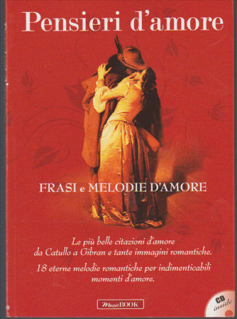 Cd + Libro Pensieri d'amore "frasi e melodie d'amore "