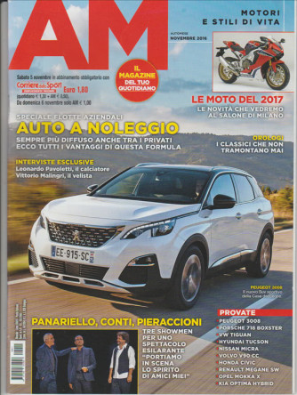 AM Automese - mensile n. 11 Novembre 2016 Supplem. Corriere dello Sport