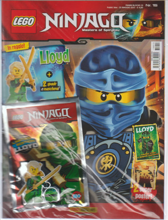 Panini Blocks - Lego Ninjago N.15 - bimestrale Maggio 2017 - Magazine + bustina 