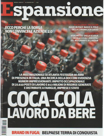 Espansione - mensile n. 5 Maggio 2017 "Coca-Cola Lavoro da bere" 