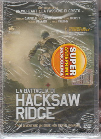 DVD - La Battaglia di Hacksaw ridge - vincitore 2 premi Oscar 