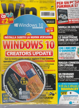 Win Magazine vers.Base-mensile n.7(233) luglio 2017"Windows 10 Creators upgrade"
