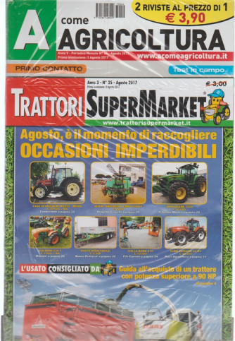 A Come Agricoltura + Trattori Super Market mensili Agosto 2017 