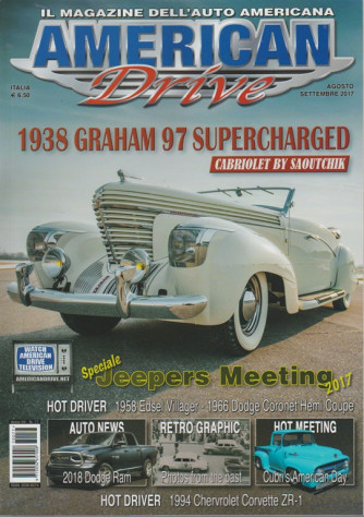American Drive - mensile n. 77 Agosto 2017 - il Magazine dell'Auto Americana