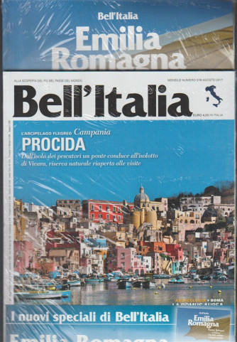Bell'italia - mensile n. 376 Agosto 2017 + guida Emilia Romagna 