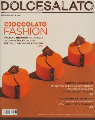 Dolcesalato - mensile n. 189 Settembre 2017 - Cioccolato Fashion