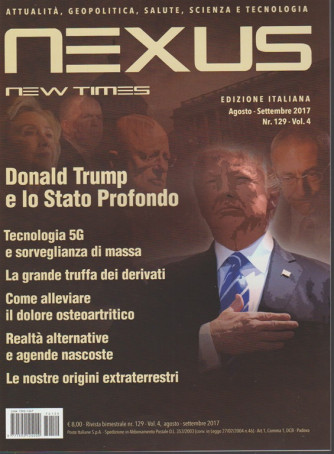 Nexus New Times edizione italiana - bimestrale n. 129 Agosto 2017 Donald Trump