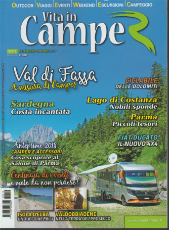 Vita in Camper - mensile n. 112 Settembre 2017 - Ciclabile delle Dolomiti