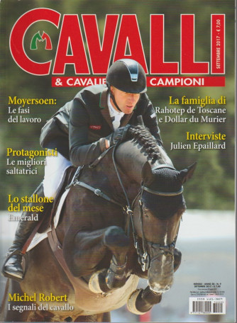 Cavalli & Cavalieri Campioni - mensile n. 9 Settembre 2017 Julien Epaillard