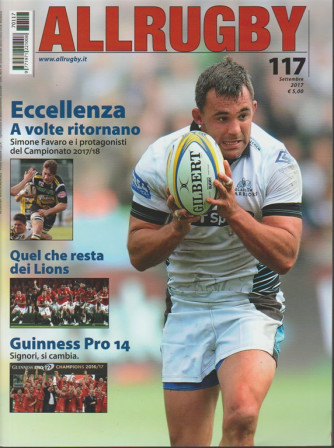 All Rugby - mensile n. 117 Settembre 2017 Guinness Pro 14