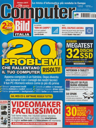 Computer Bild Italia - mensile n. 236 Ottobre 2017 Videomaker facilissimo!
