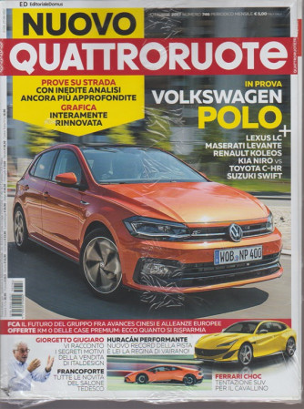 Quattroruote - mensile n. 746 Ottobre 2017 - Volkswagen Polo