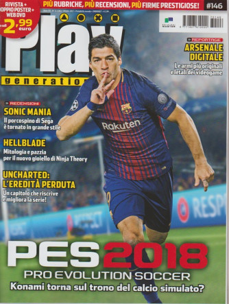 Play Generation - mensile n. 146 Ottobre 2017 - PES 2018 pro evolution Soccer