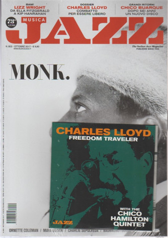 Musica Jazz - mensile n. 803 Ottobre 2017 - MONK. + CD Charles Lloyd 