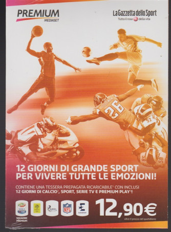 Tessera prepagata Mediaset Premium - 12 giorni di grande sport by la gazzetta dello Sport