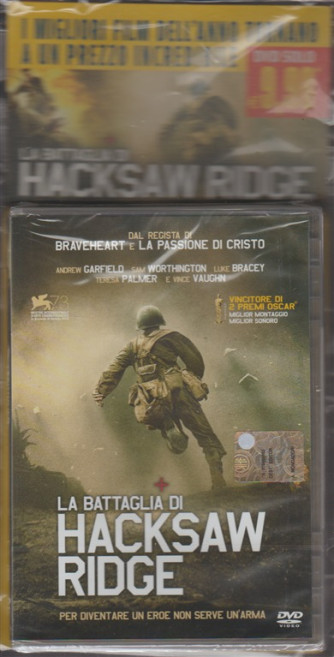 DVD - La Battaglia di Hacksaw Ridge "per diventare un'eroe non serve un'arma"
