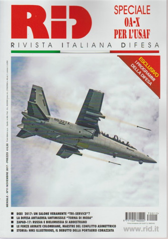RID - Rivista italiana Difesa - mensile n. 11 Novembre 2017 speciale OA-X per l'USAF