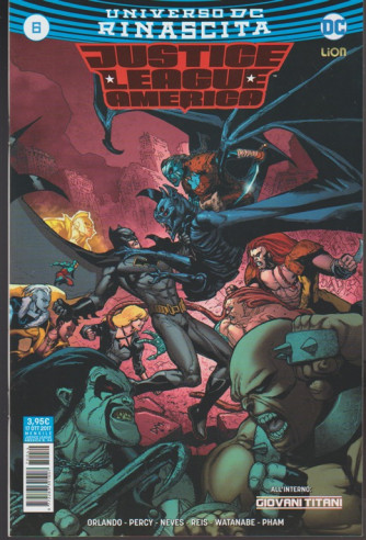 JUSTICE LEAGUE AMERICA 6 (44) - Universo DC Rinascita  - DC Comics Lion