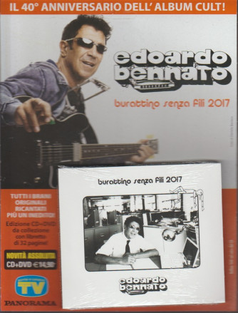 CD+DVD Edoardo Bennato:Burattino senza fili 2017-40°Anniversario dell'album Cult