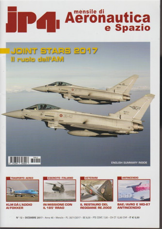 JP4 - mensile di aeronautica se Spazio n.12 Dicembre2017 "English summary inside