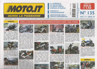Moto.It - Mensile n. 135 Dicembre 2017 - privati e concessionari