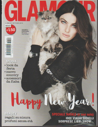 Glamour Pocket - mensile n. 306 Dicembre 2017 Isabeli Fontana 34 anni Top model