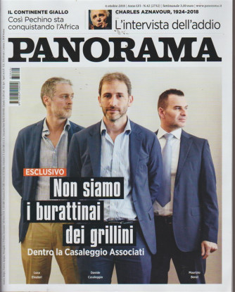 Panorama - n. 42 - 4 ottobre 2018 - settimanale - 