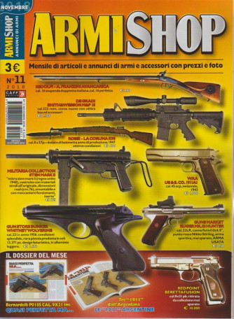 Armi Shop - n. 11 - novembre 2018 - mensile