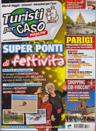 Turisti Per Caso magazine - n. 131 - novembre 2018 - mensile - 